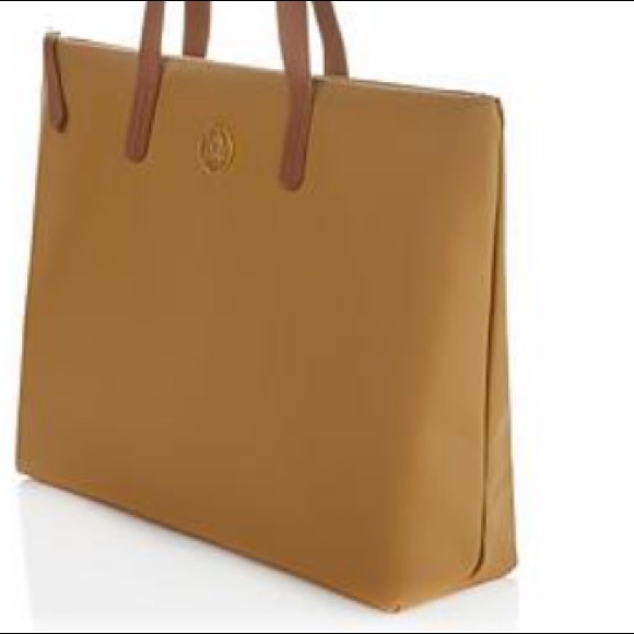 NWOT Camel Genuine Pebble Leather Handbag - Picture 6 of 7